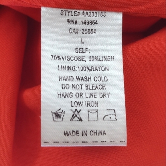 Sadie & Sage women's orange sleeveless, tank dress size (L) - Picture 4 of 11